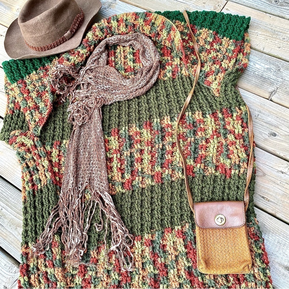 Roots woven TRIBE boho pouch/wallet on the go w rustic farmhouse cottage vibe